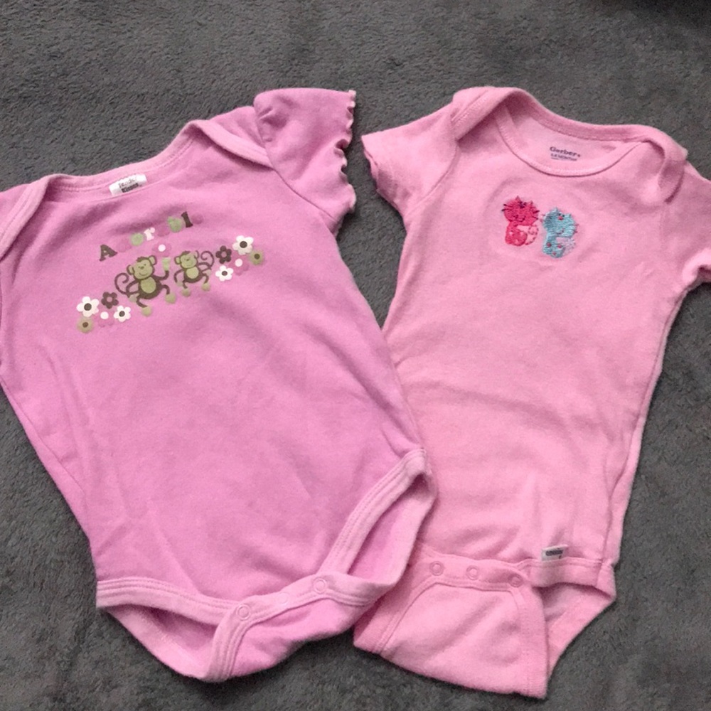 TWO CUTE BABY ONESIES